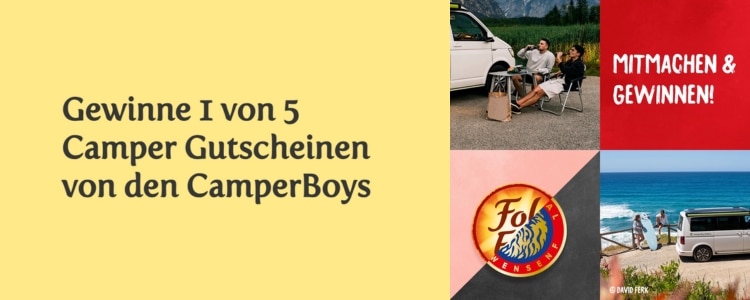 Ich liebe Käse.de-Gewinnspiel; CamperBoys-Gutschein