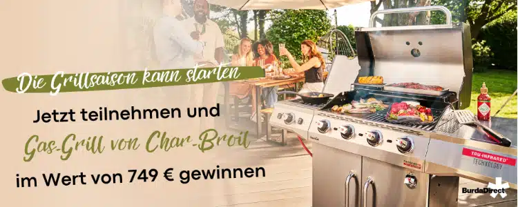 Gasgrill bei BurdaDirect gewinnen