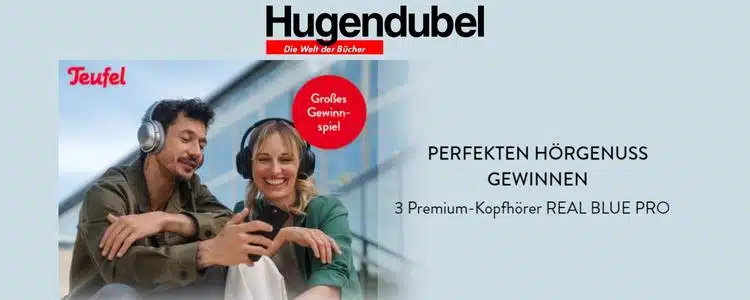 Hugendubel verlost drei Premium Kopfhörer REAL BLUE PRO von Teufel