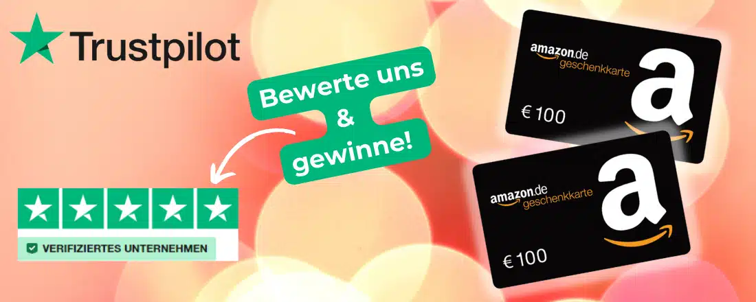 Trustpilot Bewertung & Amazon-Gutschein gewinnen