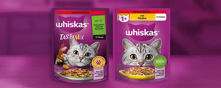 Whiskas Katzenfutter Proben