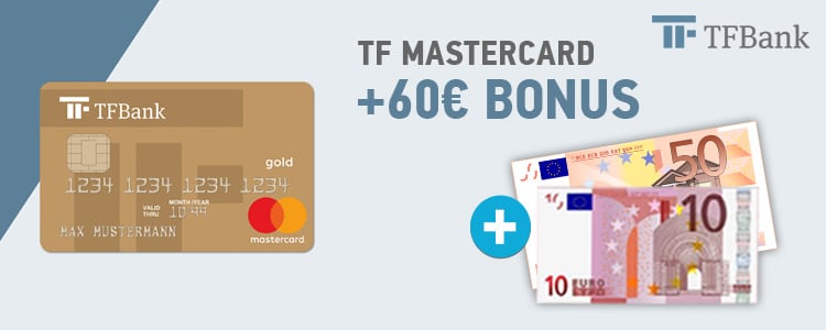 TF Bank Kreditkarte + 60€ Bonus