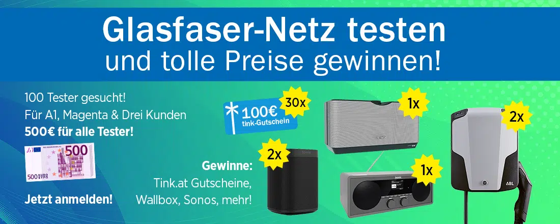 Glasfaser-Netztest in Österreich