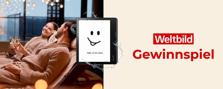 Reisegutschein für travadaor im Wert von 250€ sowie tolino eBook Reader epos 3 bei Weltbild gewinnen