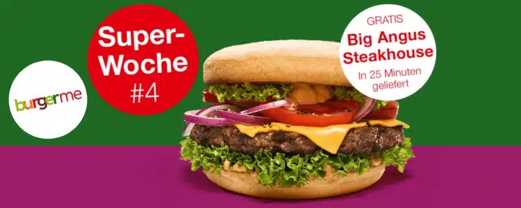 Gratis Burger bei burgerme