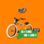 BiFi-Gewinnspiel: E-Bike oder Geld abräumen