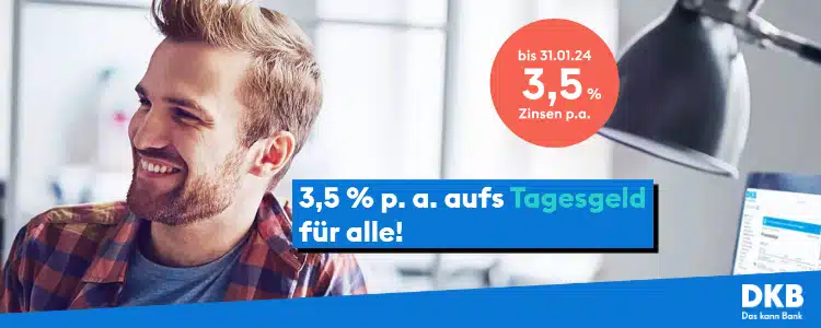 DKB Tagesgeldkonto mit 3,5% Zinsen
