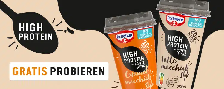 Dr. Oetker Coffee Drink gratis testen