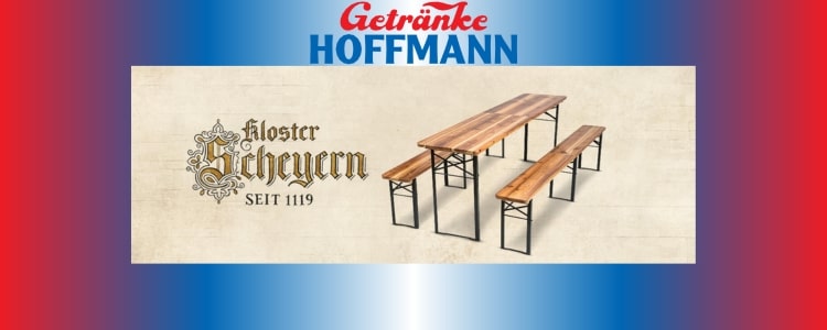 Getränke Hoffmann Gewinnspiel Bierzeltgarnitur Kloster Scheyern