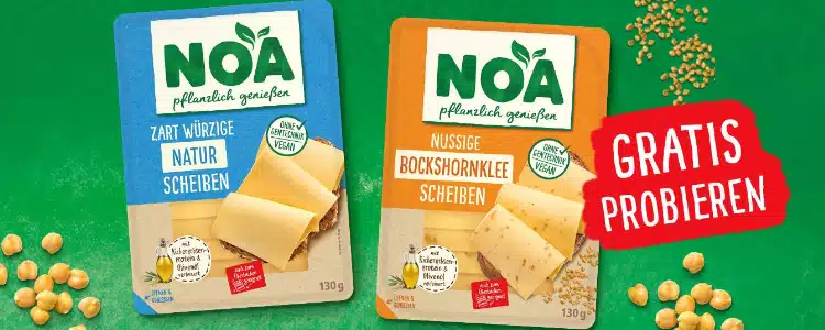 NOA Pflanzliche Scheiben gratis testen