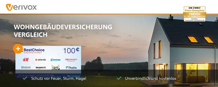 Verivox Wohngebäude-Versicherung + 100€