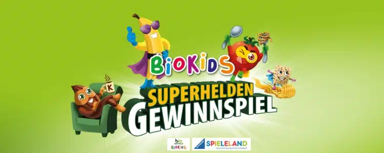 BioKids Superhelden-Gewinnspiel von Biozentrale