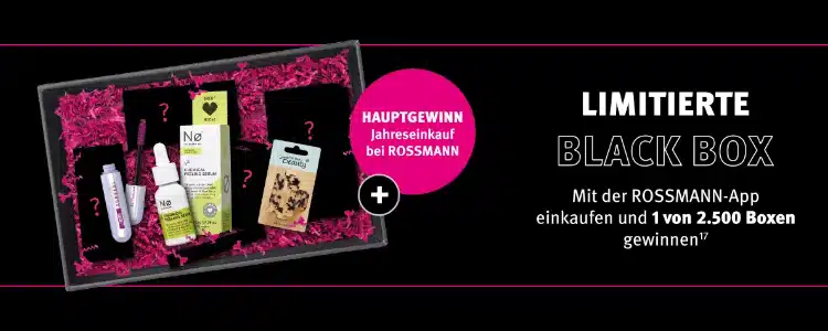 Black Week-Verlosung bei Rossmann