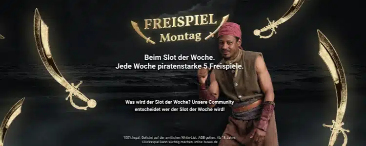 Freispiele von Jackpotpiraten