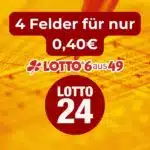 Lotto 6aus49: 4 Felder für 0,40€