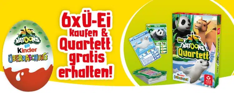 Kinder Überraschung gratis Quartett