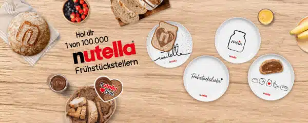 nutella Aktionscode einlösen & Frühstücksteller gratis sichern
