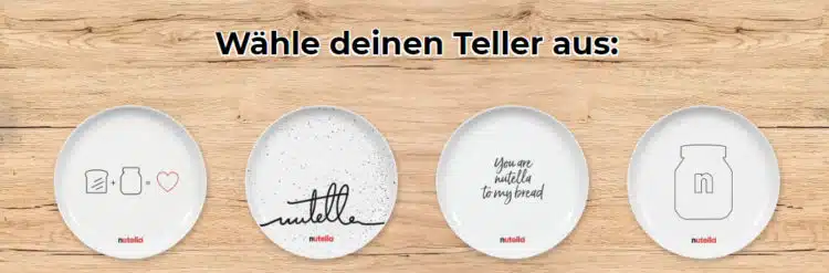 nutella Frühstücksteller