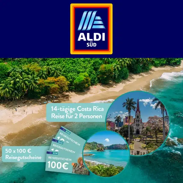 ALDI ReisenGewinnspiel Chance auf Costa RicaRundreise