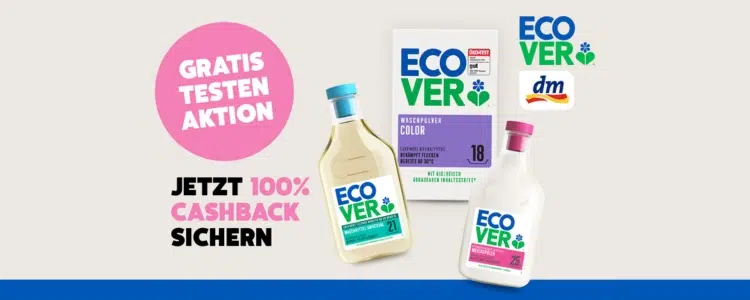 Ecover Waschmittel gratis testen
