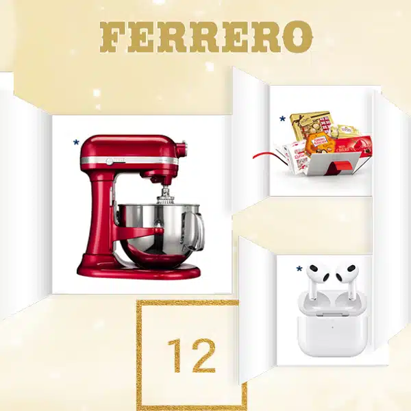 Ferrero Weihnachtsgewinne: Bon hochladen & gewinnen