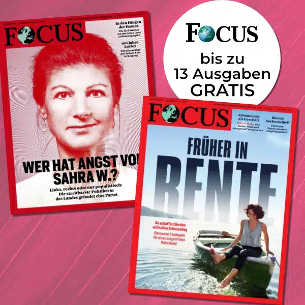 Gratis Focus-Magazin: Bis zu 3 Monate kostenlos (13 Ausgaben)