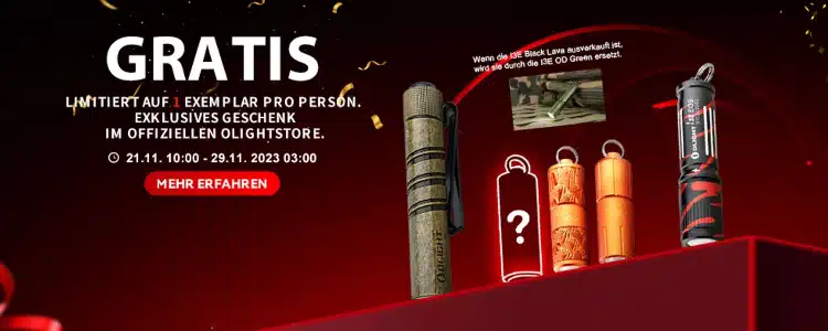 Gratis Taschenlampen bei Olight