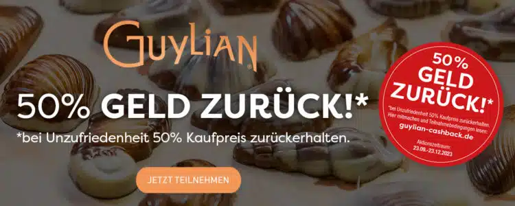 Cashback-Aktion von Guylian