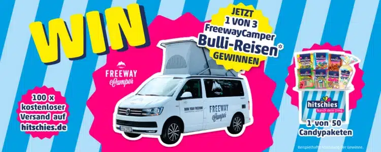 Hitschler-Gewinnspiel; VW Bulli Reise gewinnen