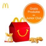 Gratis Produkte im McDonald's Junior Club