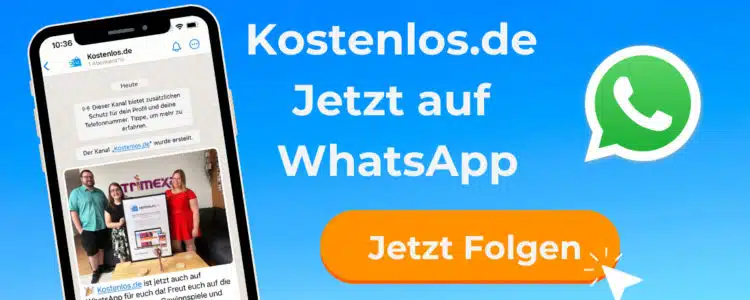 Kostenlos.de ist auf WhatsApp