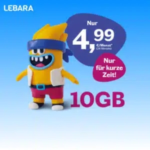 Lebara 10 GB im HELLO XS-Tarif