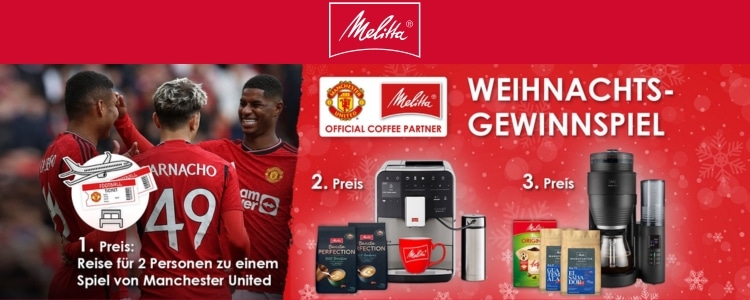 Melitta-Gewinnspiel; Weihnachten; Manchester United