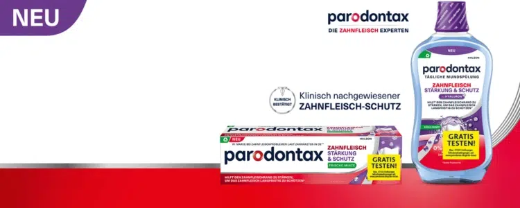 Parodontax gratis testen; Parodontax Zahnfleisch Stärkung & Schutz