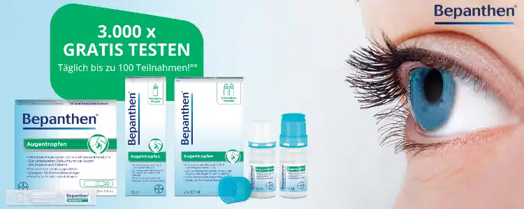 Bepanthen Augentropfen gratis testen