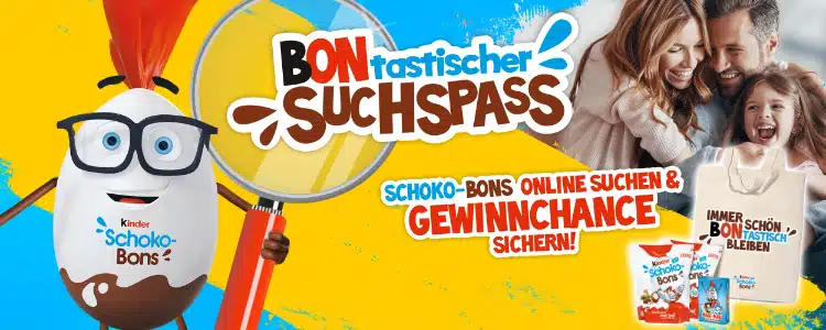 kinder Schoko-Bons-Gewinnspiel