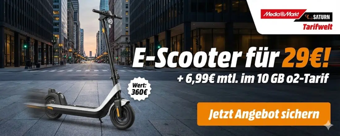 Tarif inkl. E-Scooter bei MediM