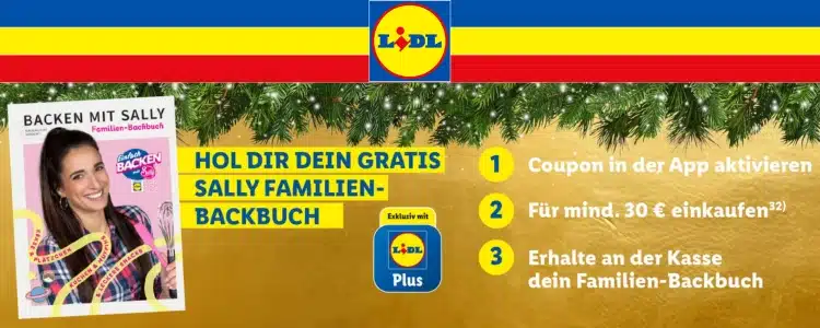 Lidl: "Backen mit Sally"-Backbuch gratis