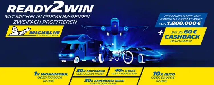 Michelin Gewinnspiel mit Cashback