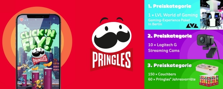 Pringles-Gewinnspiel "Click'n Fly"