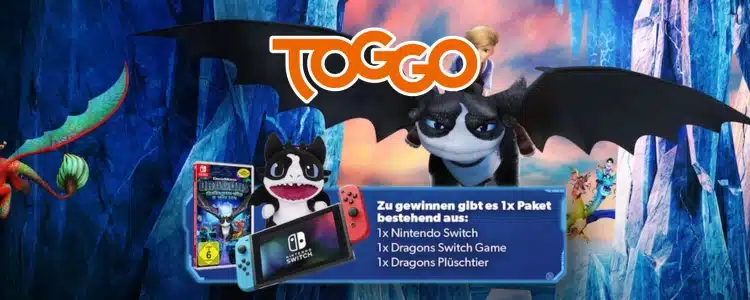 TOGGO Gewinnspiel Dragons Gewinnpaket mit Nintendo Switch