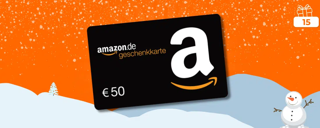 50€ Amazon.de-Gutschein; Tag 15