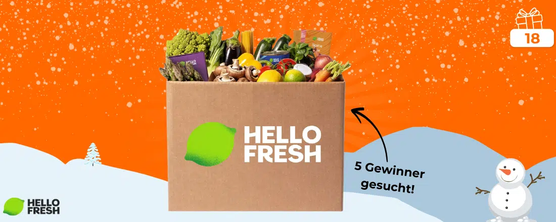 HelloFresh Kochboxen zu gewinnen