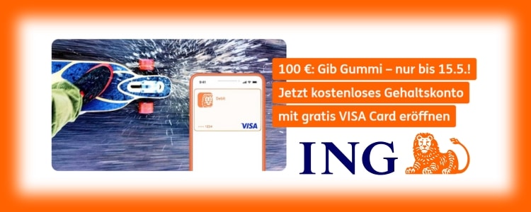 ING-Girokonto: 100€ Bonus