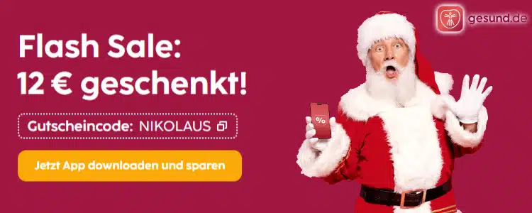 gesund.de Rabatt; Nikolaus; 12€ Gutschein