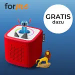 Gratis Tonie-Figur; for me-Logo