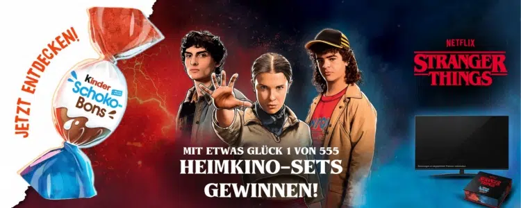 kinder Schoko-Bons Gewinnspiel Stranger Things