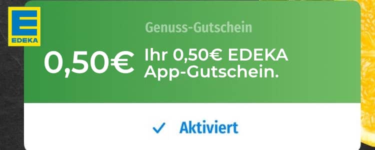 0,50€ Edeka-Gutschein