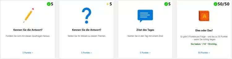 Aufgaben bei Microsoft Rewards