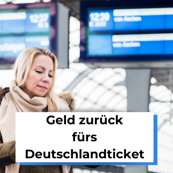 Deutschlandticket Streik; Frau wartet auf Zug; Verspätung